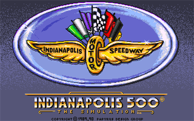 Indianapolis 500: The Simulation - Screenshot - Game Title Image