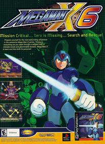 Mega Man X6 - Advertisement Flyer - Front Image