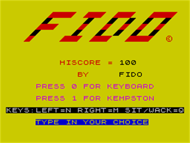 Fido - Screenshot - Game Title Image