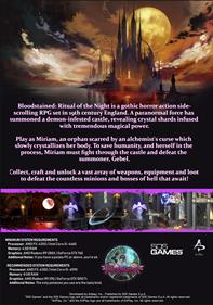 Bloodstained: Ritual of the Night - Box - Back - Reconstructed Image