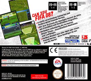 FIFA Soccer 08 - Box - Back Image