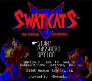 SWAT Kats: The Radical Squadron - Screenshot - Game Title Image
