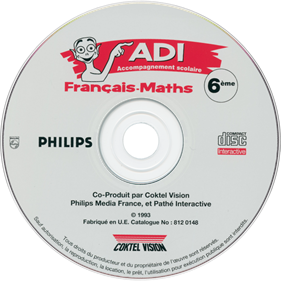 ADI Accompagnement Scolaire: Francais-Maths 6eme - Disc Image