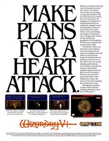 Wizardry V: Heart of the Maelstrom - Advertisement Flyer - Front Image
