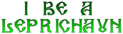 I Be a Leprichaun - Clear Logo Image