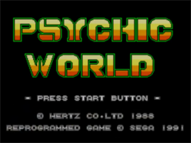 Psychic World - Screenshot - Game Title Image