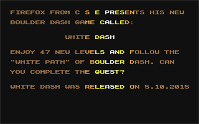 000 White Dash - Screenshot - Game Title Image
