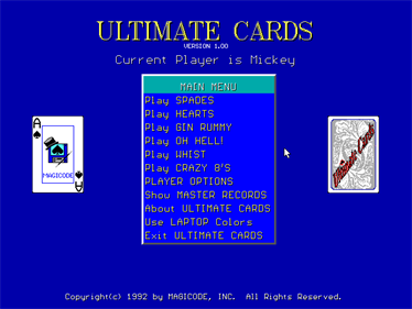 Ultimate Cards - Screenshot - Game Select Image