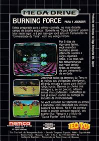 Burning Force - Box - Back Image