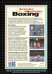 Evander Holyfield's "Real Deal" Boxing - Box - Back Image