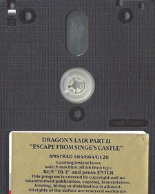 Dragon's Lair Part II: Escape from Singe's Castle - Disc Image