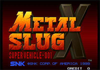 Metal Slug X - Screenshot - Game Title Image