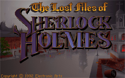 The Lost Files of Sherlock Holmes: The Case of the Serrated Scalpel - Screenshot - Game Title Image