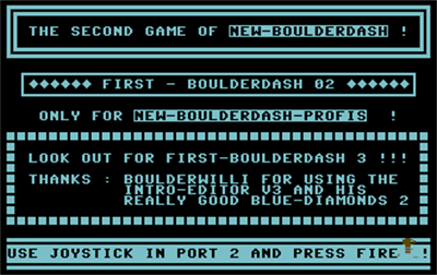 First Boulder 2 - Screenshot - Game Title Image