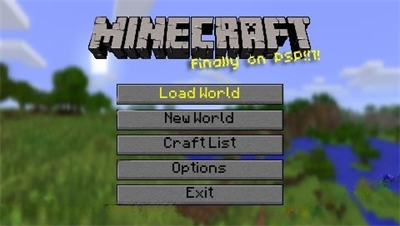 Minecraft PSP - Screenshot - Game Title Image