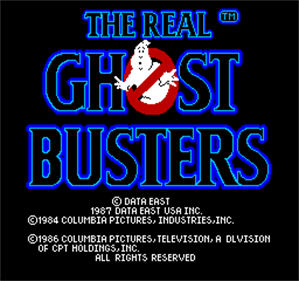 The Real GhostBusters - Screenshot - Game Title Image