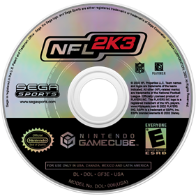 NFL 2K3 - Disc Image