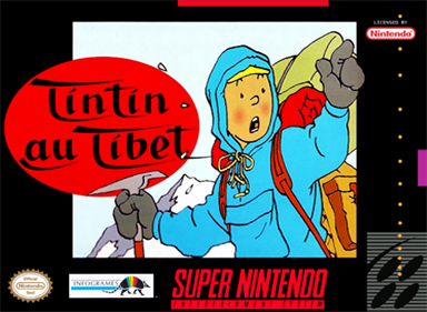 Tintin in Tibet - Fanart - Box - Front
