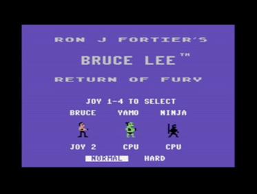 Bruce Lee: Return of Fury - Screenshot - Game Select Image