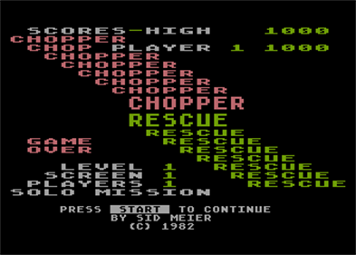 Chopper Rescue - Screenshot - Game Over Image