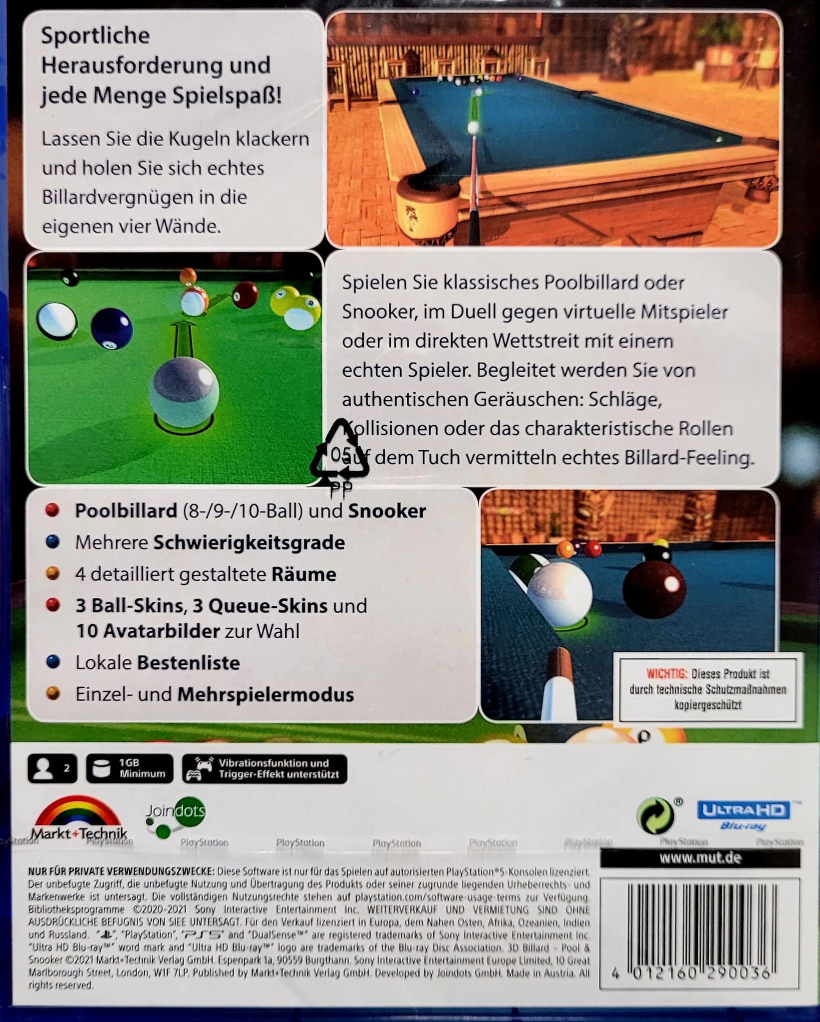 Comprar o 3D Billiards - Pool & Snooker - Remastered