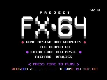 Project FX-64 - Screenshot - Game Title Image