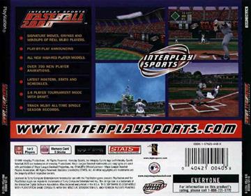 Interplay Sports Baseball 2000 - Box - Back Image