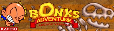 Bonk's Adventure - Arcade - Marquee Image