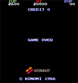 Top Gunner (Konami/Exidy) - Screenshot - Game Over Image