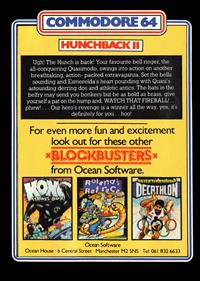 Hunchback II: Quasimodo's Revenge - Box - Back Image
