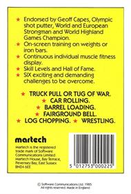 Geoff Capes Strongman - Box - Back Image