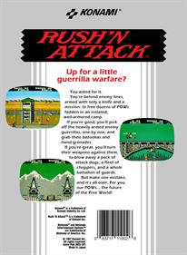 Rush'n Attack - Box - Back Image