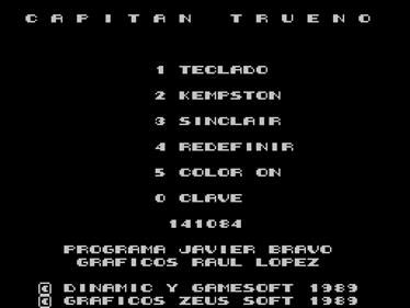 El Capitan Trueno - Screenshot - Game Select Image