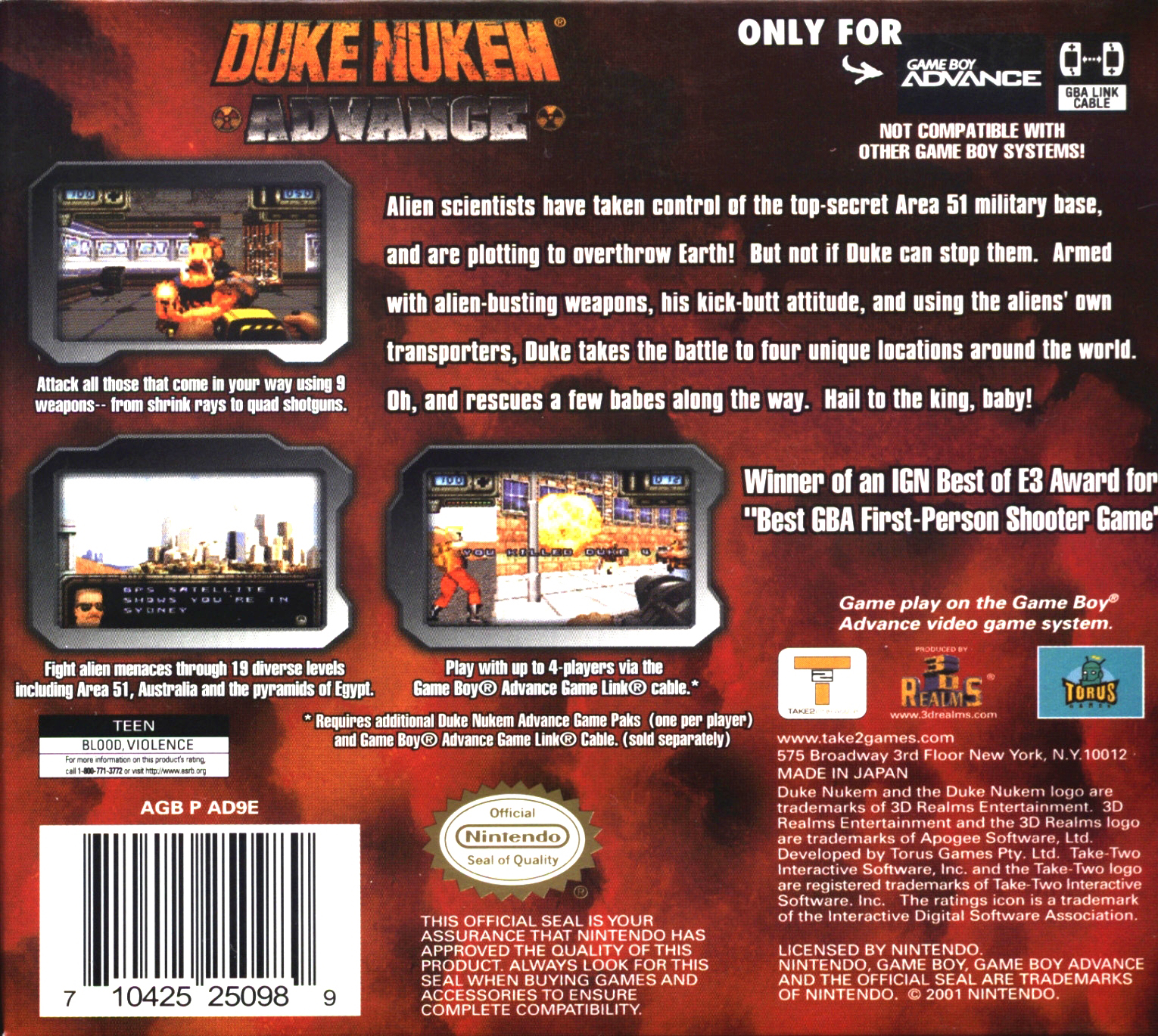 Duke Nukem Advance Details - LaunchBox Games Database