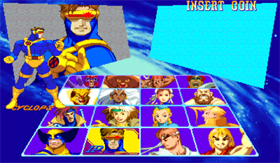 X-Men vs. Street Fighter - Screenshot - Game Select Image
