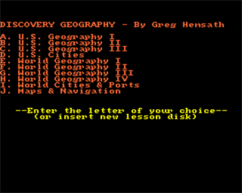 Discovery: Geography - Screenshot - Game Title Image