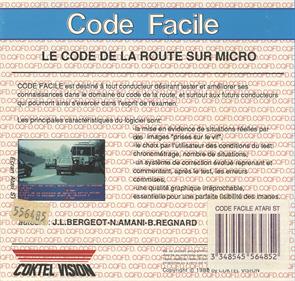 Code Facile - Box - Back Image