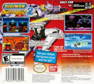 Digimon Battle Spirit 2 - Box - Back Image