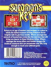 Solomon's Key  - Box - Back Image