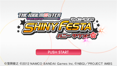 The IDOLM@STER: Shiny Festa: Honey Sound - Screenshot - Game Title Image