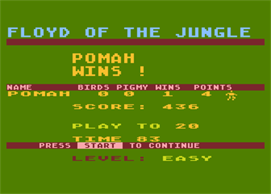 Floyd of the Jungle - Screenshot - Game Select