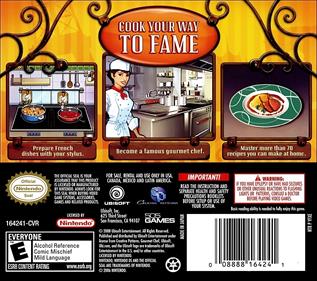 Gourmet Chef: Cook Your Way to Fame - Box - Back Image