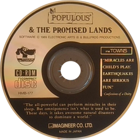 Populous & The Promised Lands - Disc Image