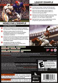 NCAA Football 08 - Box - Back Image