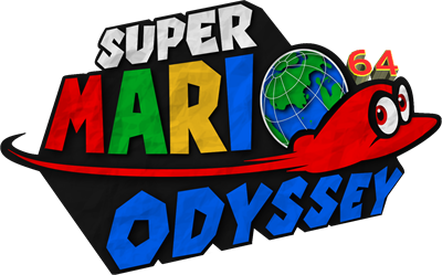 Super Mario Odyssey 64 - Clear Logo Image
