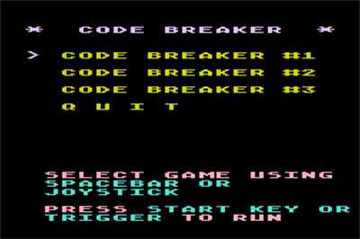 Code Breaker - Screenshot - Game Select Image