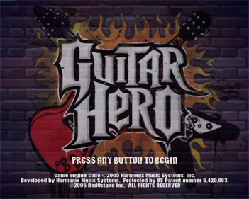 Guitar Hero - Screenshot - Game Title Image