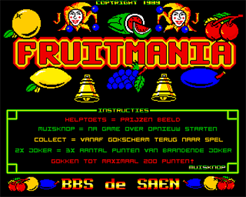 Fruitmania - Screenshot - Game Title Image