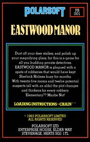 Eastwood Manor - Box - Back Image