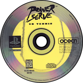 Power Serve 3D Tennis - Disc Image